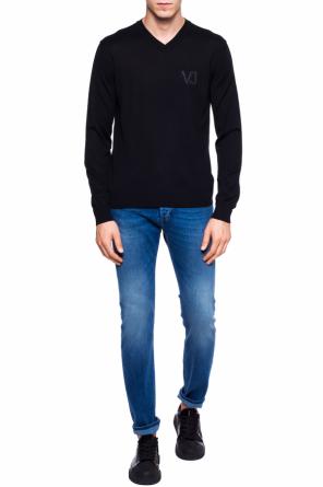 Logo-embroidered sweater, zdjęcie 2 Logo-embroidered sweater od Versace Jeans
